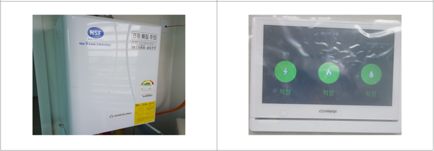 보일러(좌) 및 원격검침